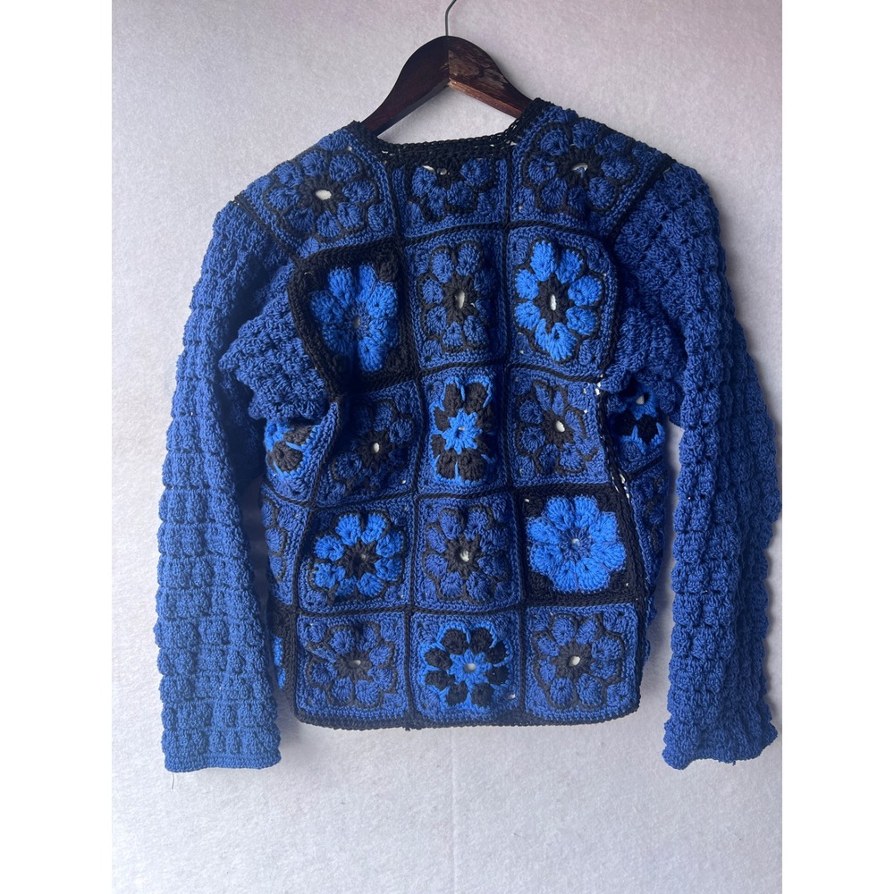 Handmade Crochet Patchwork Cardigan Grandpacore Phoebe Buffay